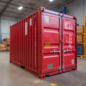 Red 10ft shipping container