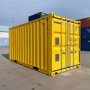 Yellow 10ft shipping container
