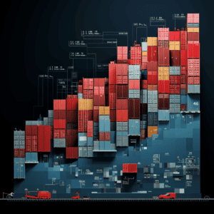 Graph of Shipping Containers
